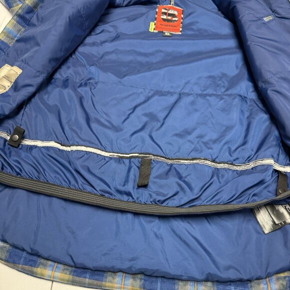 Burton Snowboard Jacket Youth XL (18) 21x28.5 Blue/Green Plaid Dry Ride - Picture 10 of 12